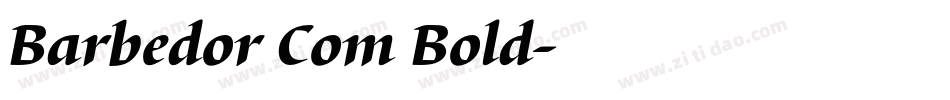 Barbedor Com Bold字体转换